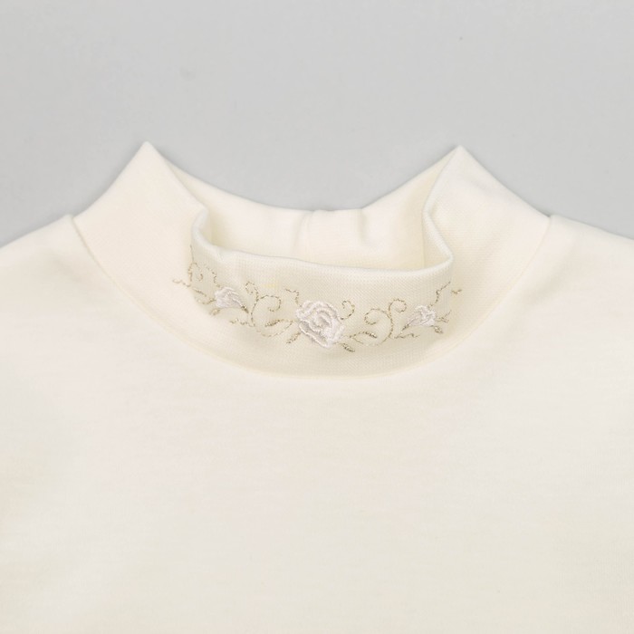 Водолазка для девочки, рост 98-104 см (28), цвет молочный 1255-ДДП-13