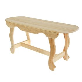 

Лавка с фигурными ножками 160х40х43,5см, липа "Добропаровъ"