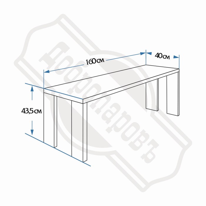фото Лавка из дерева (наличник липы) "добропаровъ" 160х40х43.5 см, для бани, нагрузка до 160 кг