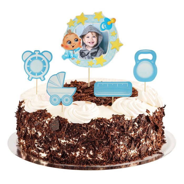 Топперы в торт "Наш малыш" с фоторамкой