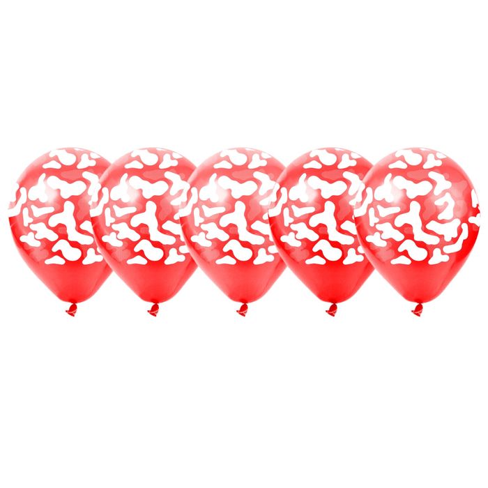 Шар воздушный "Хаки", 12", набор 25 шт., красный