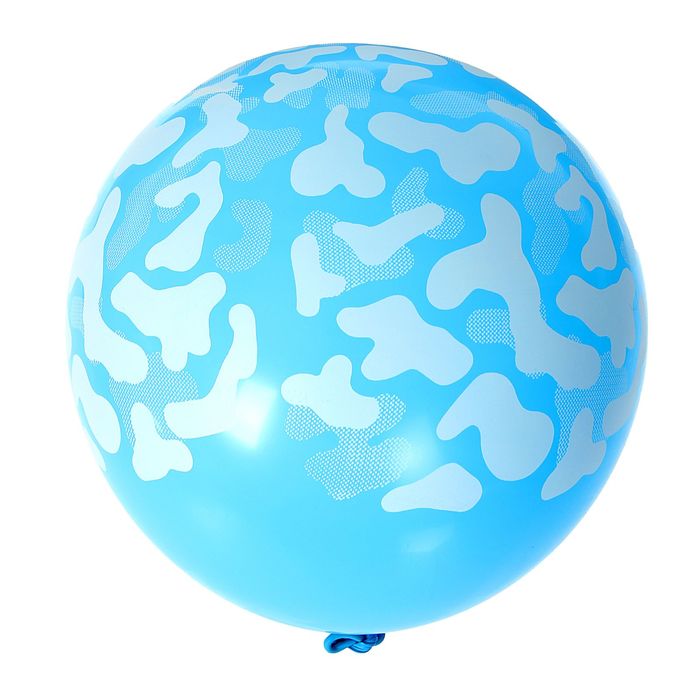 Шар воздушный "Хаки", 12", набор 25 шт., голубой