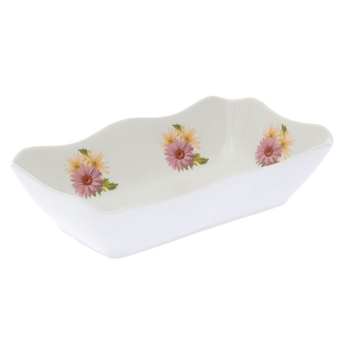 Лоток для заливного 1,3 л "Розовые герберы"