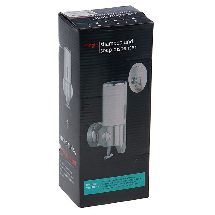 Диспенсер жидкого мыла механический 400 мл, цвет черный