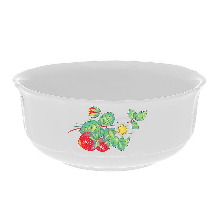 Салатник 1,1 л "Славянский. Цветущая земляника"