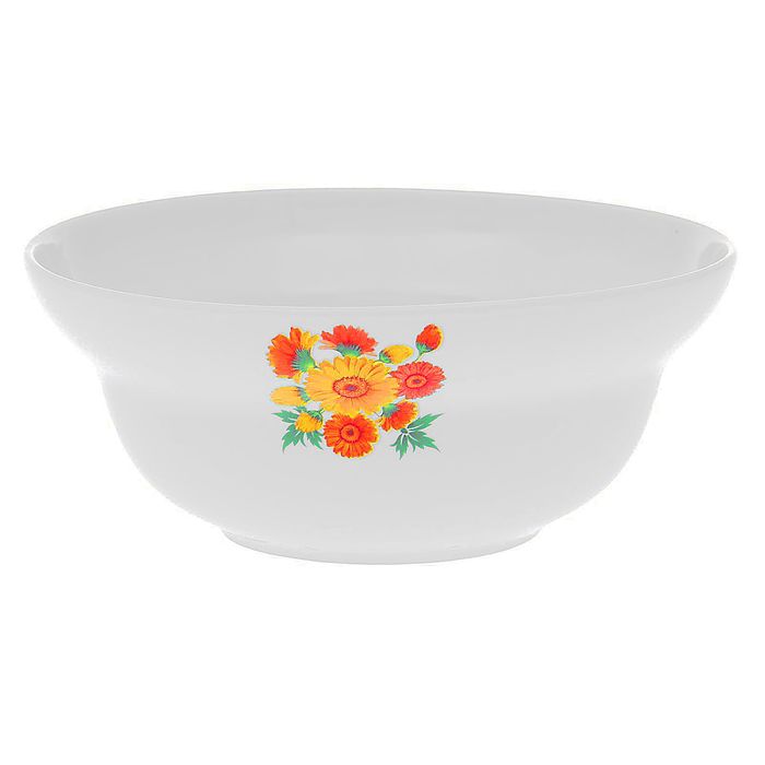 Салатник 1,2 л "Оранжевые герберы"