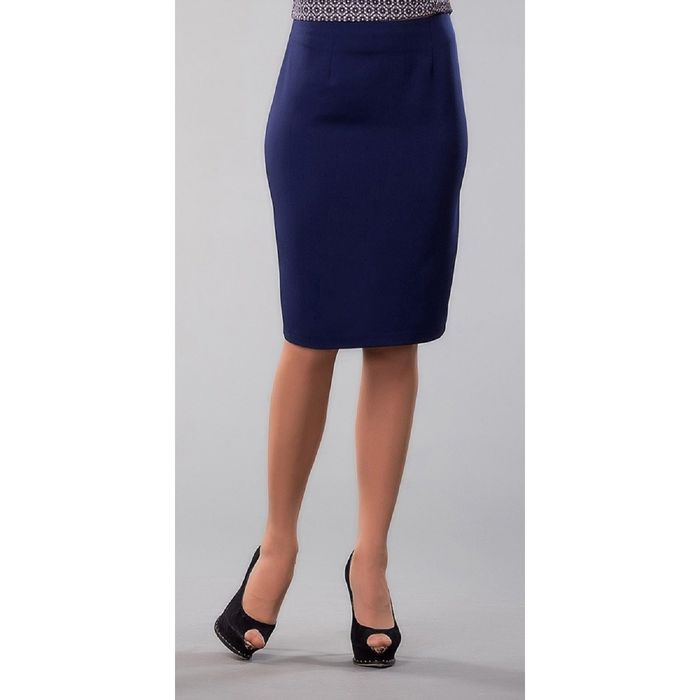 Юбка женская, размер 52, цвет синий 101-7