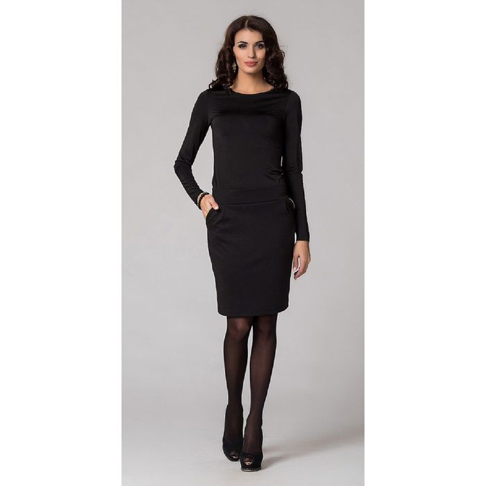 Юбка женская. размер 48, цвет чёрный 120