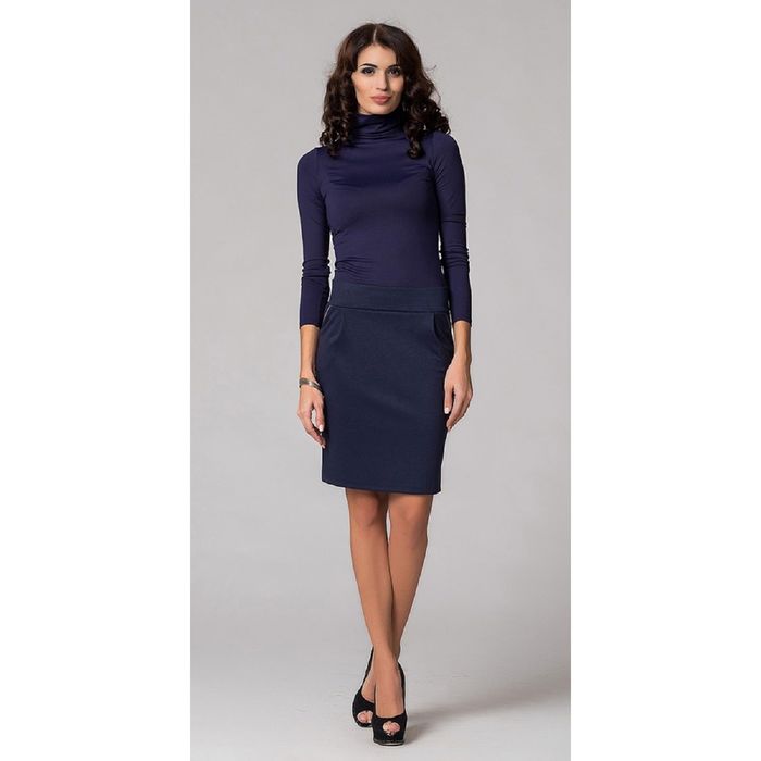 Юбка женская. размер 50, цвет синий 120-2