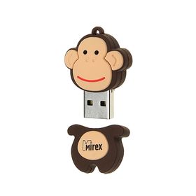 

Флешка Mirex MONKEY BROWN, 4 Гб, USB2.0, "обезьянка", чт до 25 Мб/с, зап до 15 Мб/с