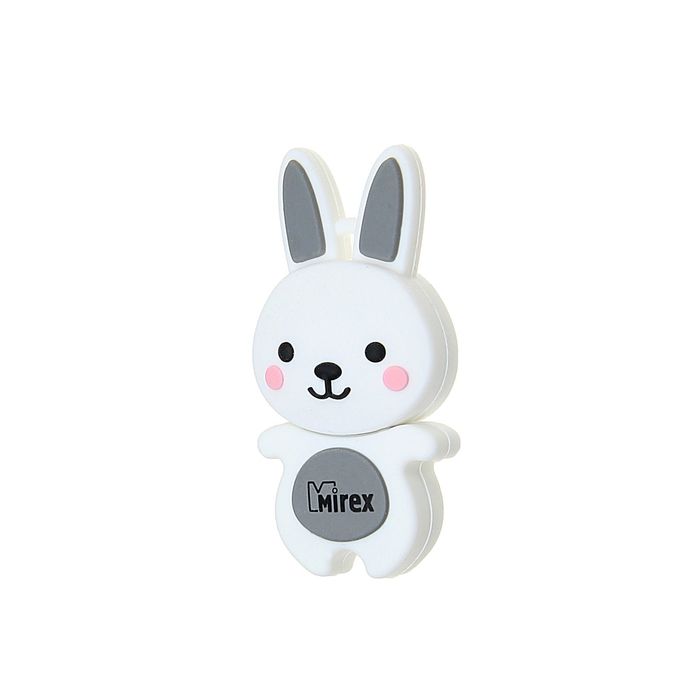 Подарочная USB-флешка 4 Gb Mirex RABBIT GREY, "кролик"