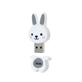 

Флешка Mirex RABBIT GREY, 4 Гб, USB2.0, "кролик", чт до 25 Мб/с, зап до 15 Мб/с