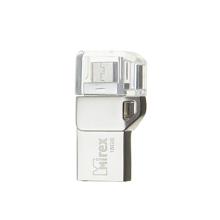 USB-флешка USB OTG 16 Gb Mirex BINAR, с двойным коннектором