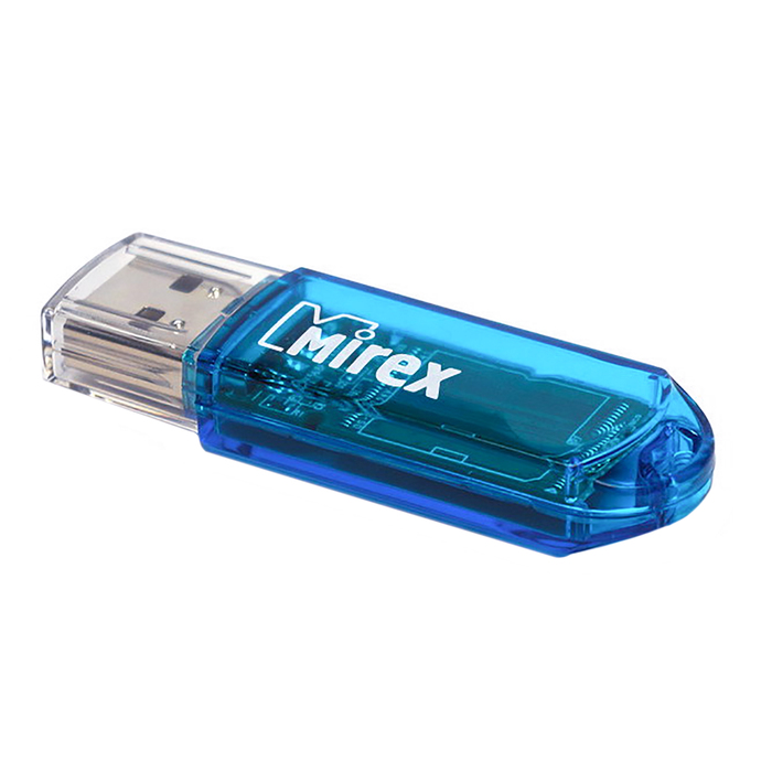 Флешка Mirex ELF BLUE, 32 Гб, USB2.0, чт до 25 Мб/с, зап до 15 Мб/с, голубая