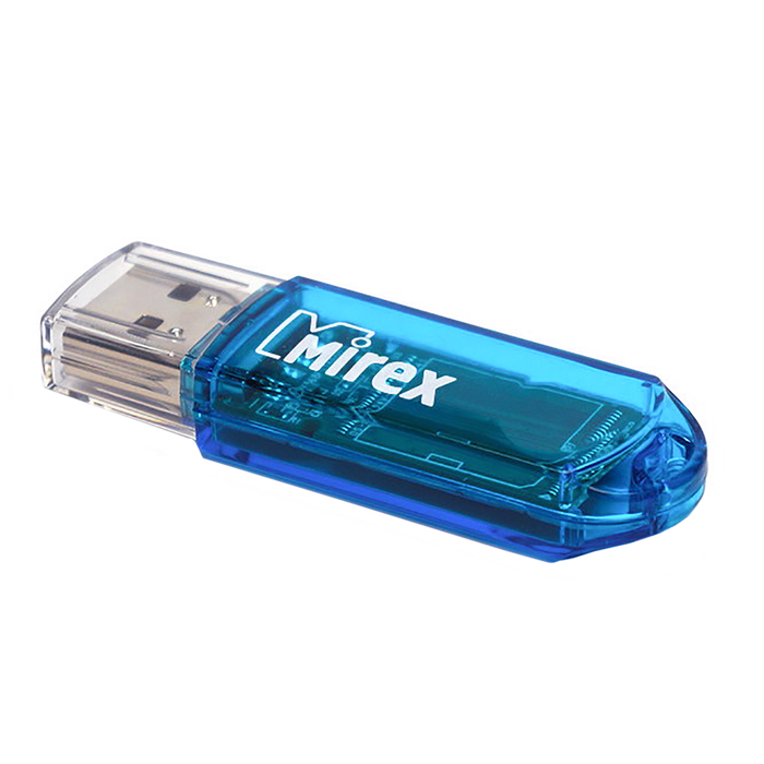 Флешка Mirex ELF BLUE, 64 Гб, USB3.0, чт до 140 Мб/с, зап до 40 Мб/с, голубая