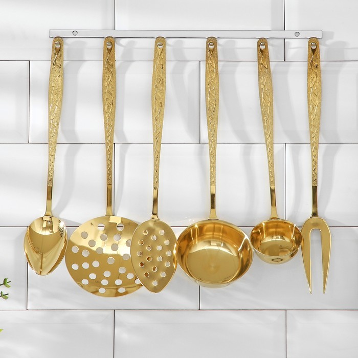Набор кухонный «Уралочка», толщина 2,5 мм, с полным декоративным покрытием, КК, 6 предметов