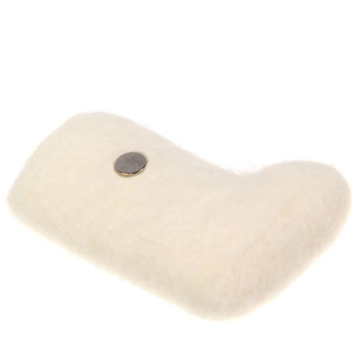 Магнит-валенок из войлока «Сургут. Черный лис», ручная работа