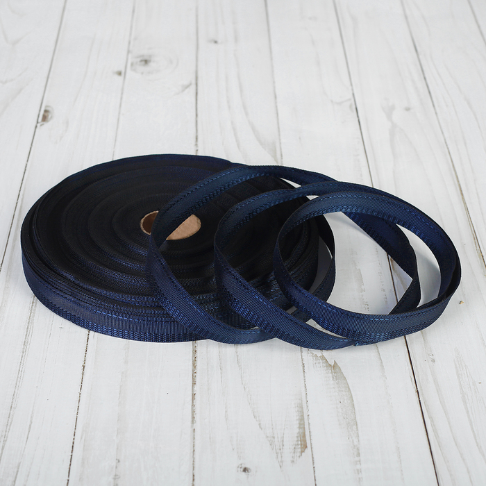 Лента брючная, ширина 15мм, 50±1м, цвет тёмно-синий