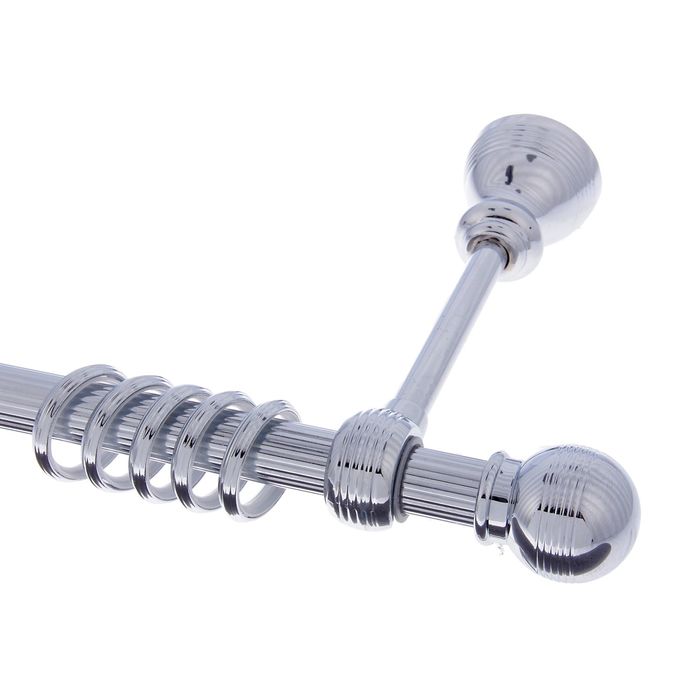 Карниз d=2 см, цвет серебро, длина 300 см