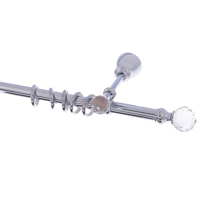 Карниз d=2 см, цвет серебро, длина 280 см