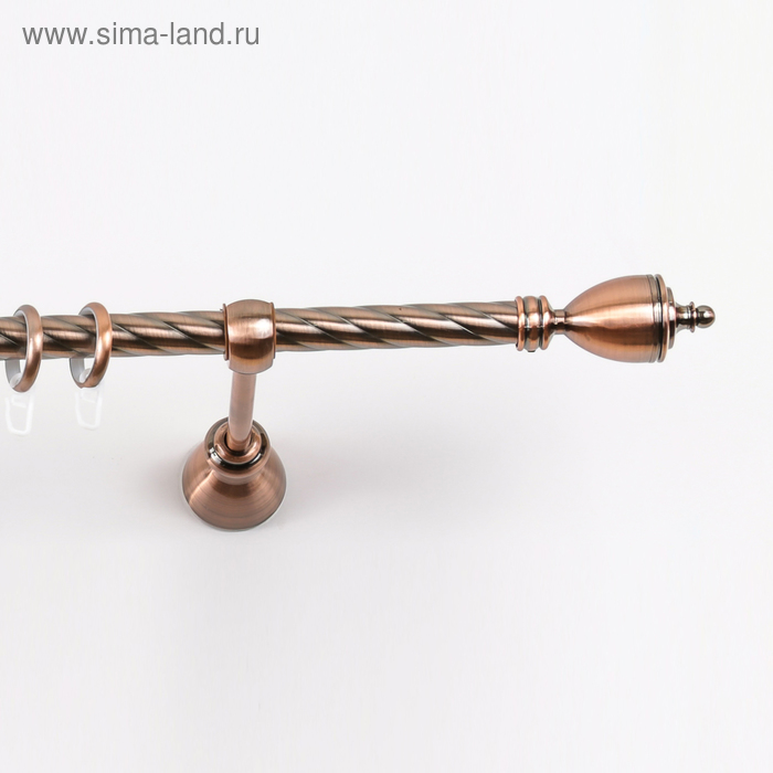 

Карниз однорядный «Гамма», 160 см, d=2 см, цвет медь