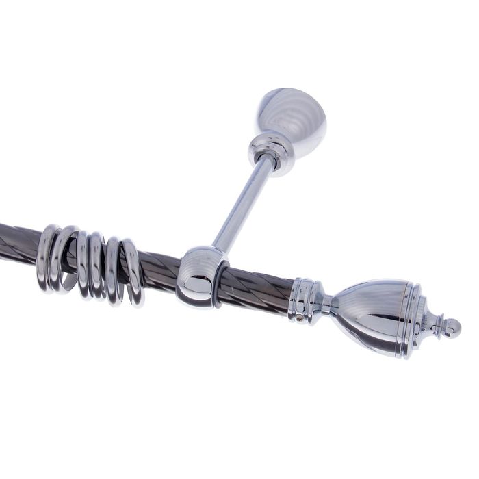 Карниз "Гамма" d=2 см, цвет титан, длина 340 см