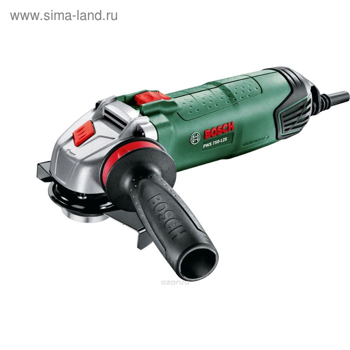 Угловая шлифмашина Bosch PWS 750-115 (0603411021), 750 Вт, d=115 мм, 12000 об/мин