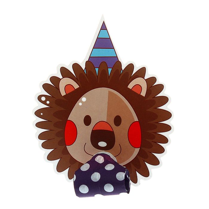 Карнавальный язычок "Веселые друзья" в наборе: 10 язычков, 10 картинок МИКС