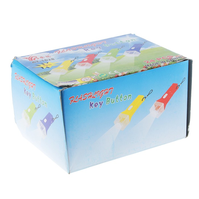 Фонарик с квадратной ручкой, 1 диод, микс