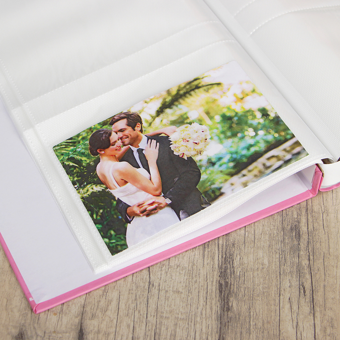 Фотоальбом на 80 фото 10х15 см "Цветочное сердце с лентой" МИКС