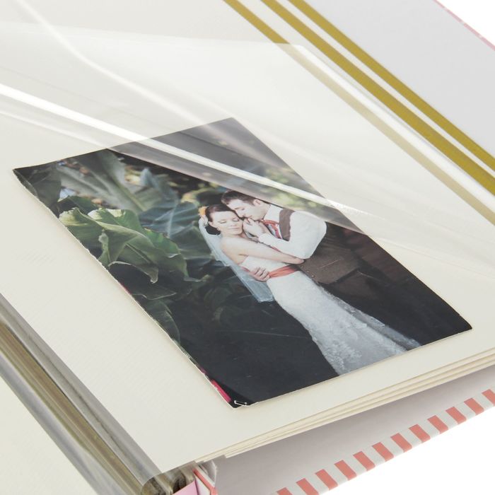 Фотоальбом магнитный 20 листов "Баночка с цветами и бабочкой" МИКС