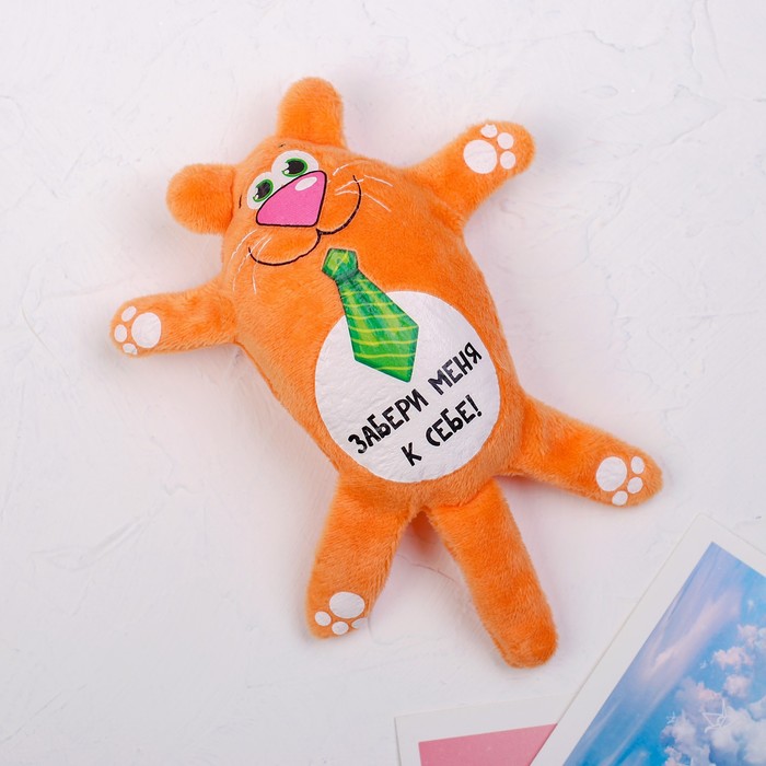 Мягкая игрушка-магнит "Забери меня к себе", котик