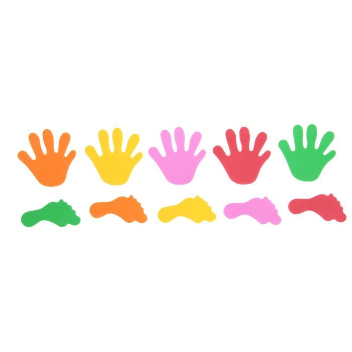 Наклейки мягкие "Ручки/ножки", набор 10 шт