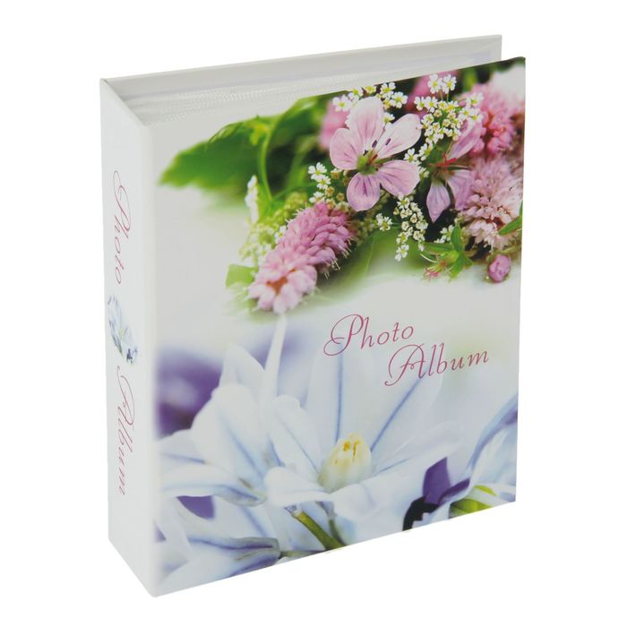 Фотоальбом на 40 фото 10х15 см "Романтика. Цветы" в коробке МИКС