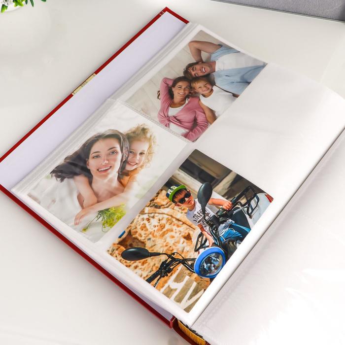 Фотоальбом на 400 фото 10х15 см "Пышные пионы" в коробке МИКС