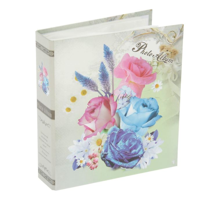 Фотоальбом на 40 фото 13х18 см "Букет цветов" МИКС