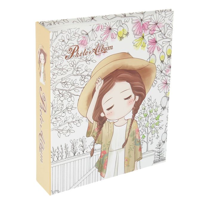 Фотоальбом на 80 фото 10х15 см "Малышка" в коробке МИКС