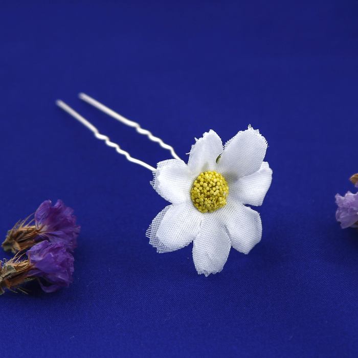 Шпилька для волос "Ромашка" микс