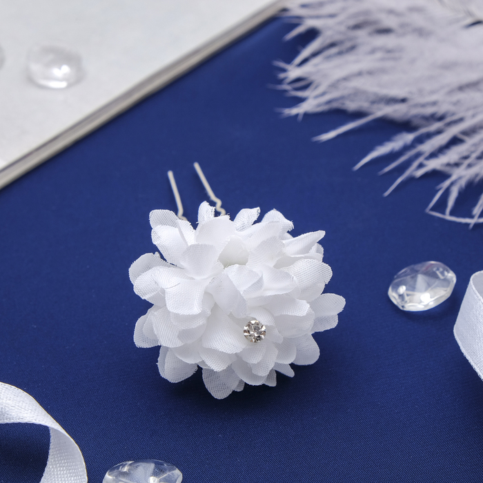 Шпилька для волос "Пушистый пион"