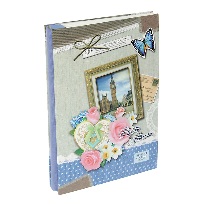 Фотоальбом на 300 фото 10х15 см "Башня. Цветы" в коробке МИКС