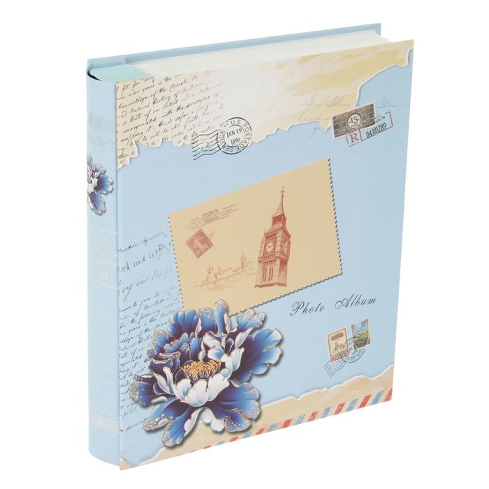 Фотоальбом на 200 фото 10х15 см "Цветок шиповника" в коробке МИКС