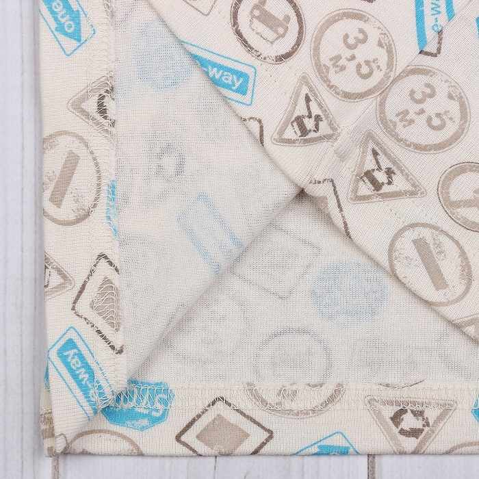 Комплект для мальчика (майка, трусы), рост 140 см (72), цвет бежевый/бирюзовый