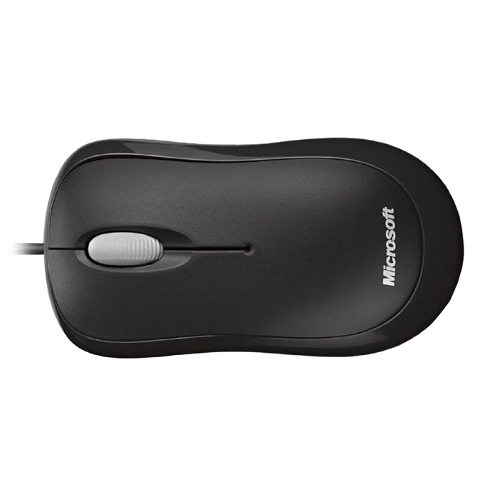 Мышь Microsoft Basic, черный, оптическая, USB
