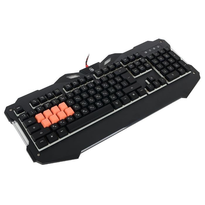 Клавиатура A4Tech Bloody B328, игровая, проводная, подсветка, 104 клавиши, USB, чёрная