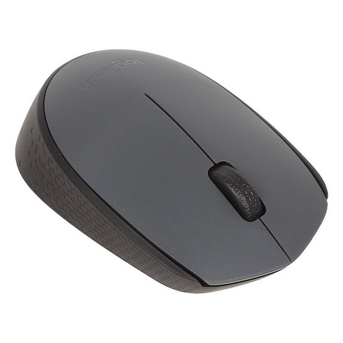 Мышь Logitech M170, серый/черный, беспроводная, USB