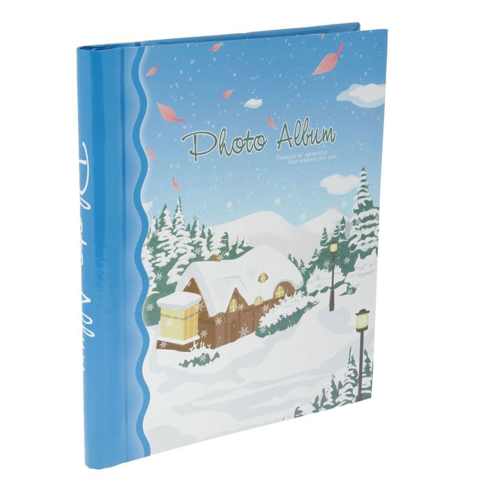 Фотоальбом магнитный на 20 листов "Уличный фонарь" МИКС