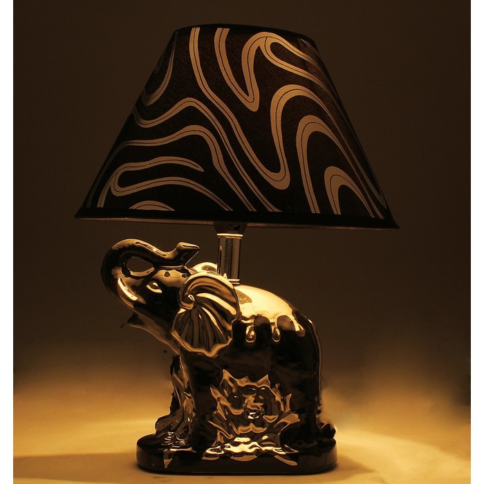 Лампа настольная "Черный слон"