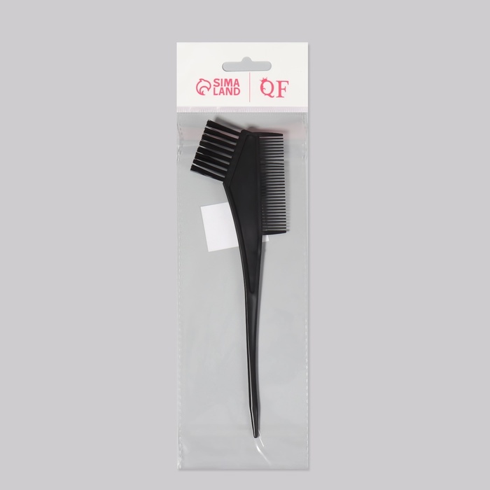 Расчёска для окрашивания, 20 × 6 см, цвет чёрный