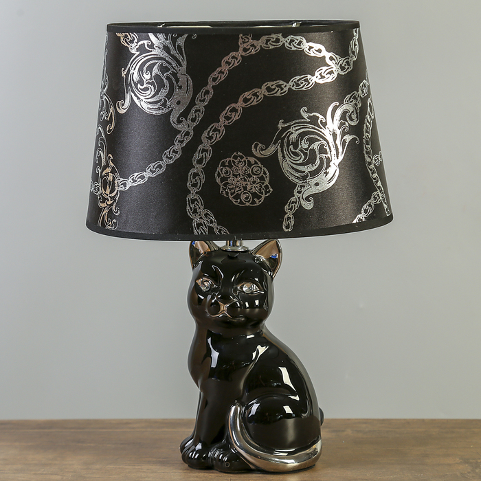 Лампа настольная "Черная кошечка"