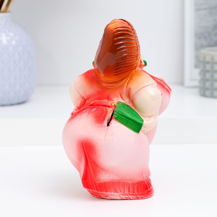 Копилка "Продавец Дуся" розовая